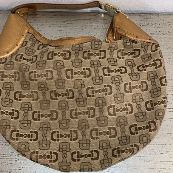 Vintage Gucci Brown Hobo Bag with Iconic Horse Bit Print - Picture 8 of 8
